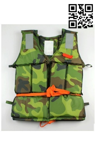 SKLJ004 designed to wear life jackets on both sides, made camouflage life jackets and floating clothes, and made a large number of life jackets. Life jackets hk center Oxford cloth life jackets price side view